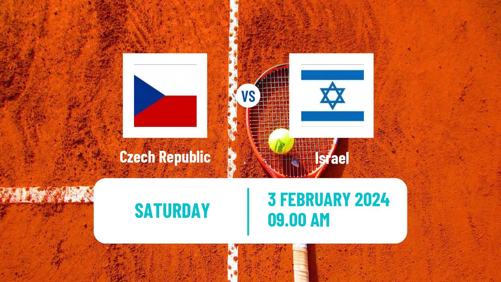 Tennis Davis Cup - World Group Teams Czech Republic - Israel