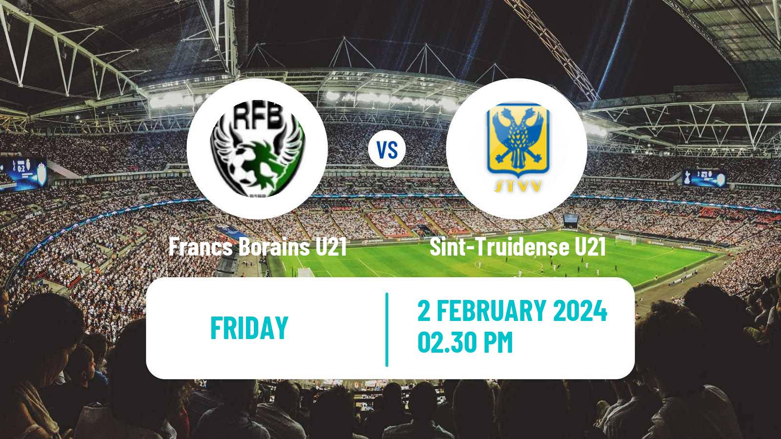 Football Belgian Pro League U21 Francs Borains U21 - Sint-Truidense U21