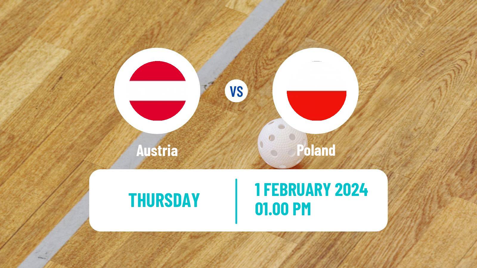 Floorball World Championship Floorball Austria - Poland