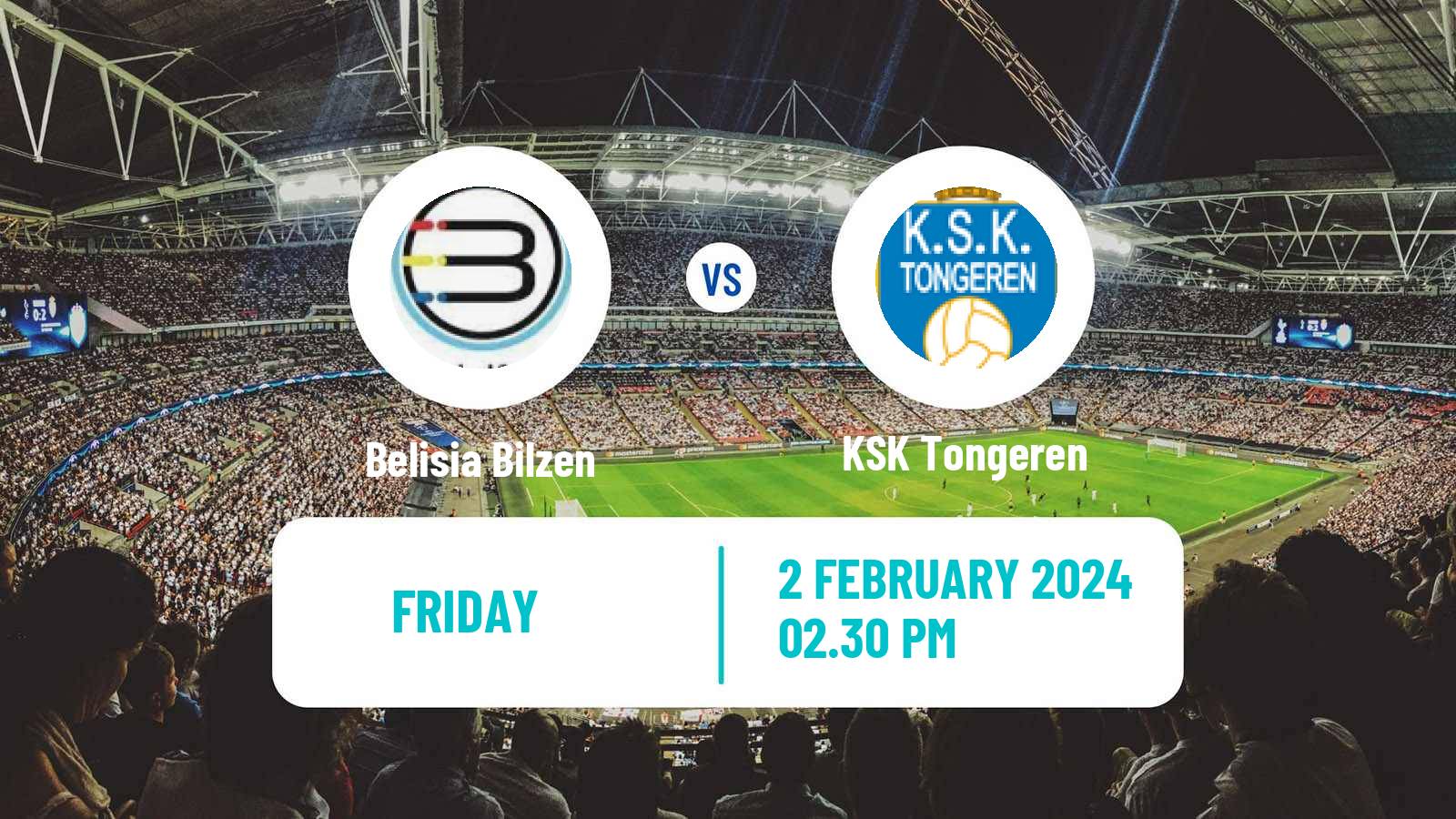 Soccer Belgian Second Amateur Division Group B Belisia Bilzen - Tongeren