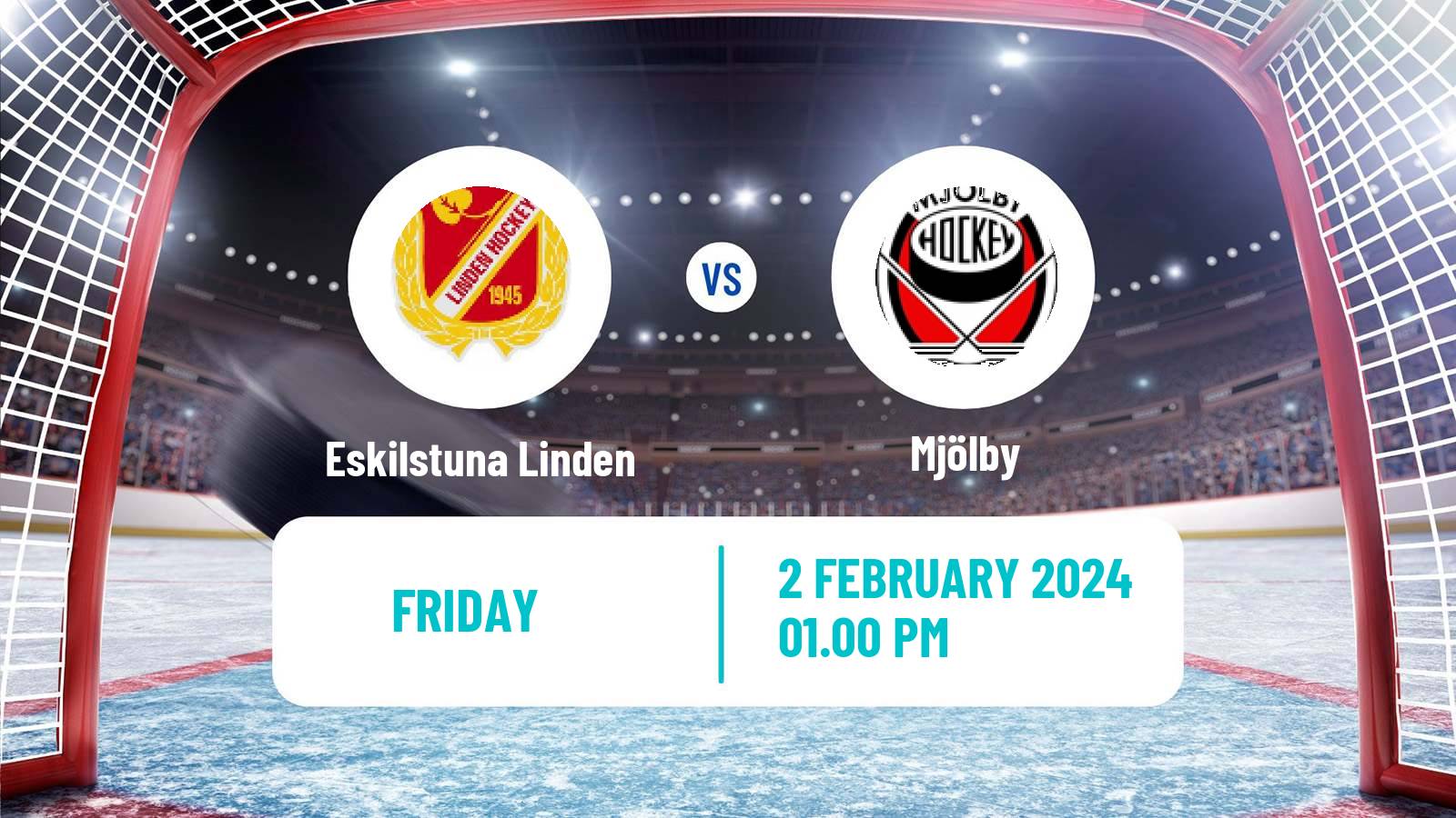 Hockey Swedish HockeyEttan Sodra Var Eskilstuna Linden - Mjölby