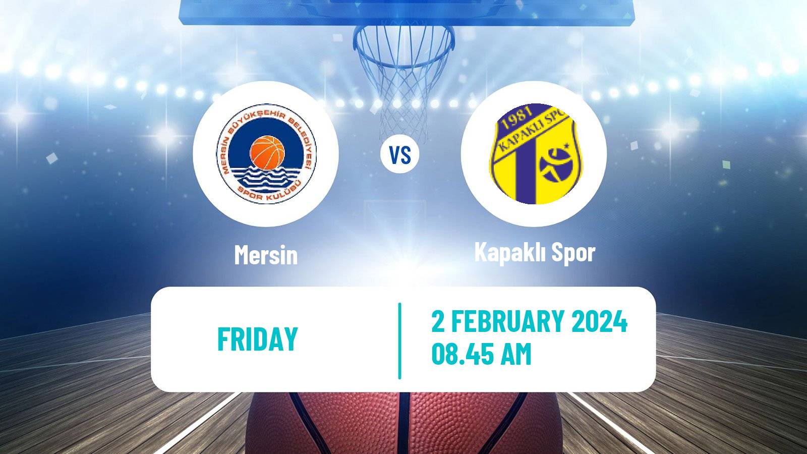 Basketball Turkish TBL Mersin SK - Kapaklı Spor