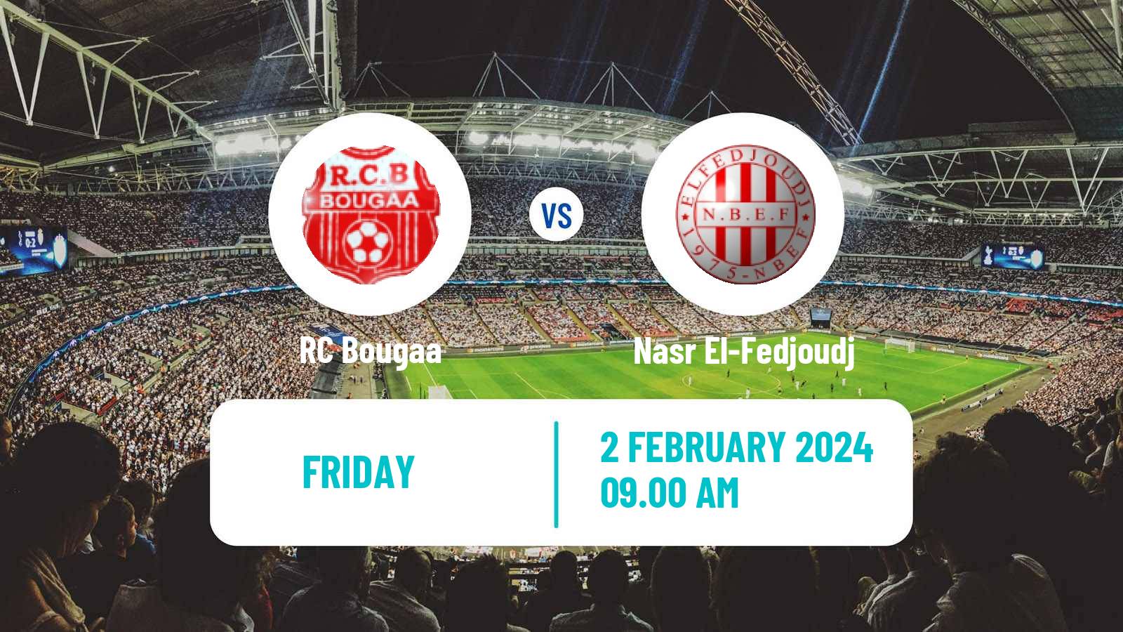 Soccer Algerian Cup Bougaa - Nasr El-Fedjoudj