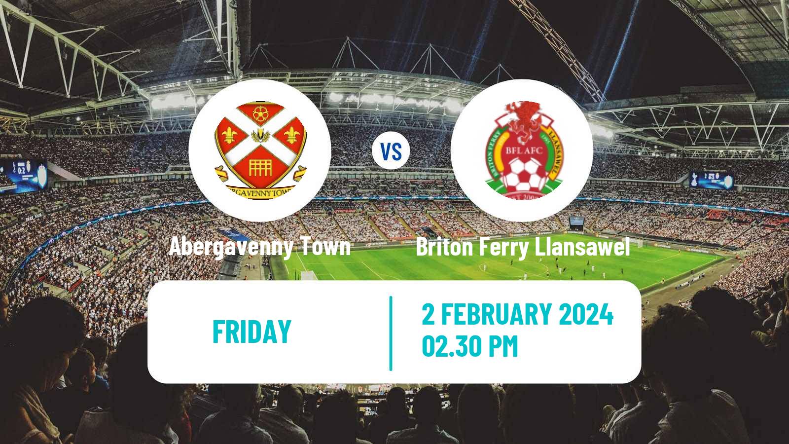 Soccer Welsh Cymru South Abergavenny Town - Briton Ferry Llansawel
