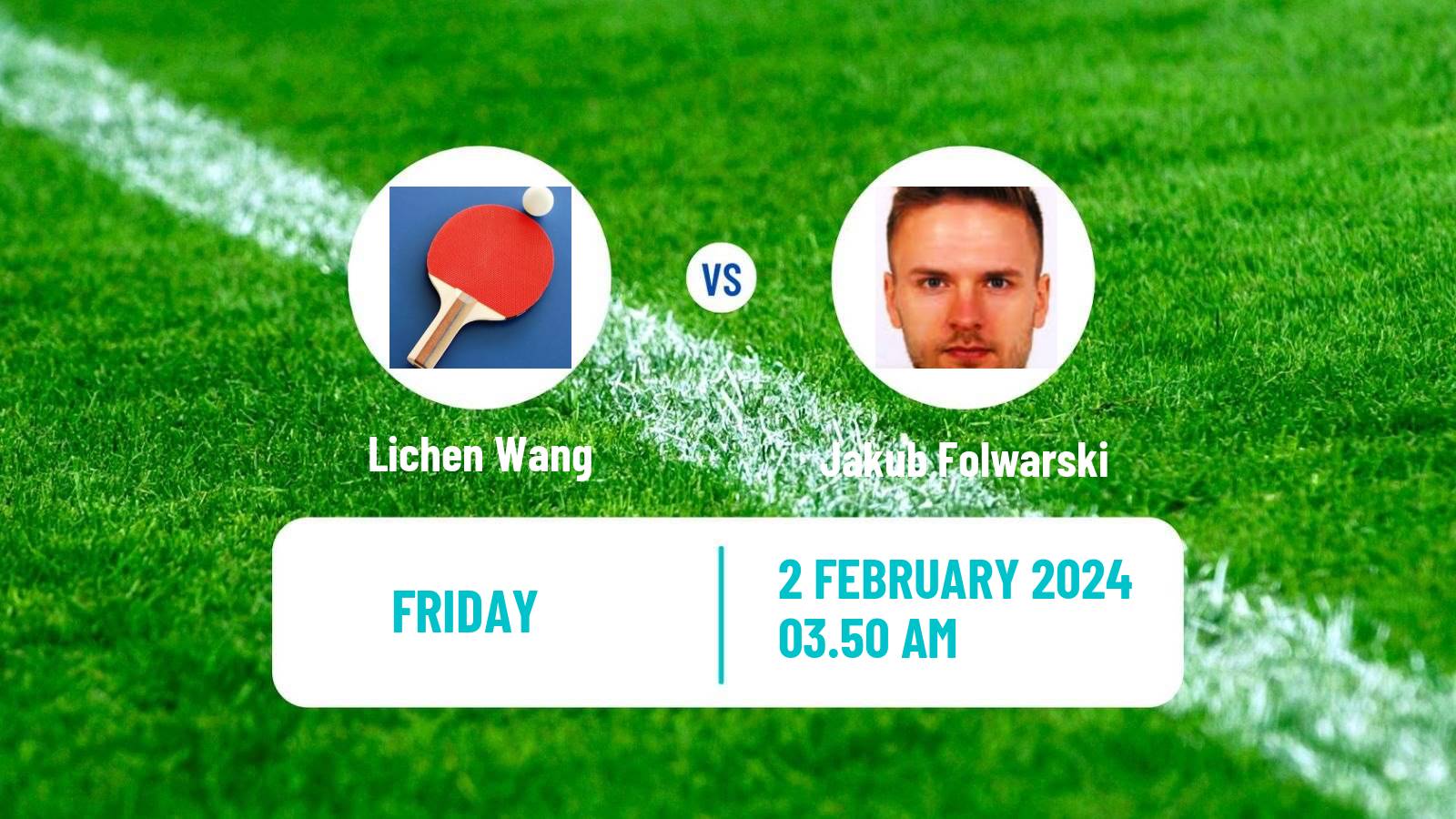 Table tennis Tt Star Series Men Lichen Wang - Jakub Folwarski