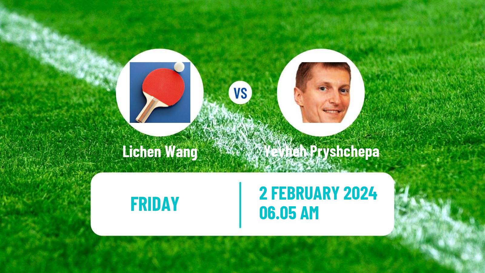 Table tennis Tt Star Series Men Lichen Wang - Yevhen Pryshchepa