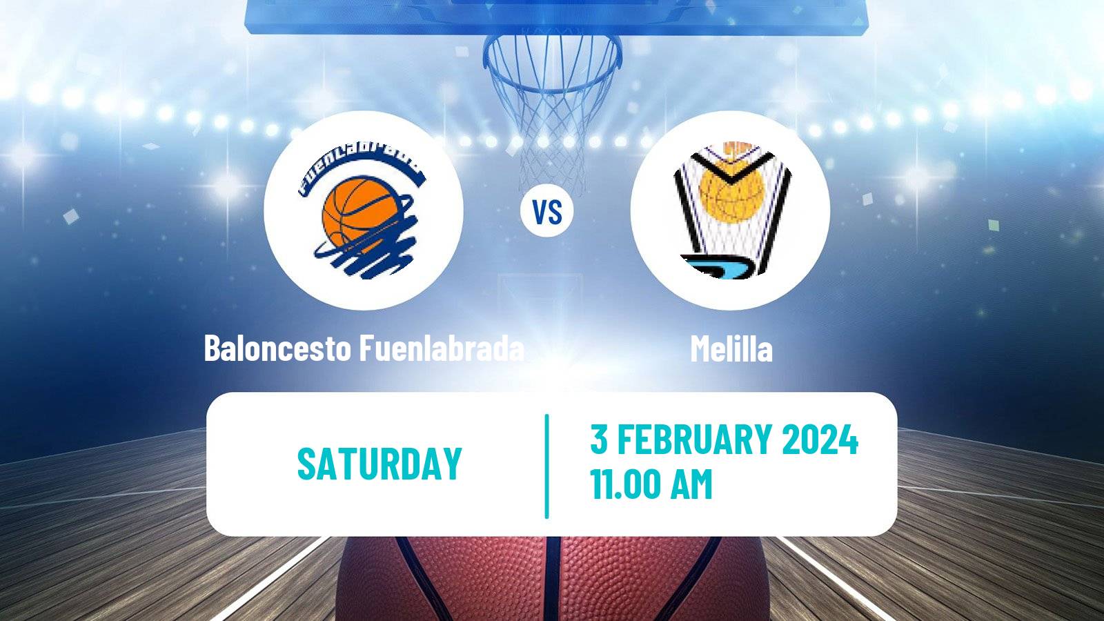 Basketball Spanish LEB Oro Baloncesto Fuenlabrada - Melilla