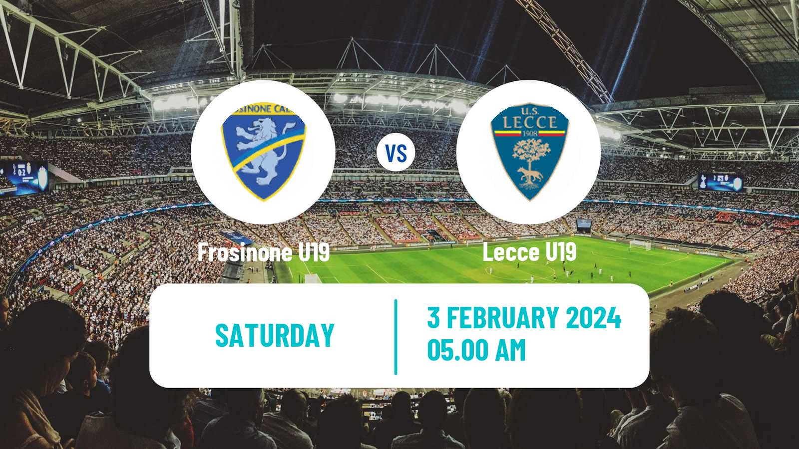 Soccer Italian Primavera 1 Frosinone U19 - Lecce U19
