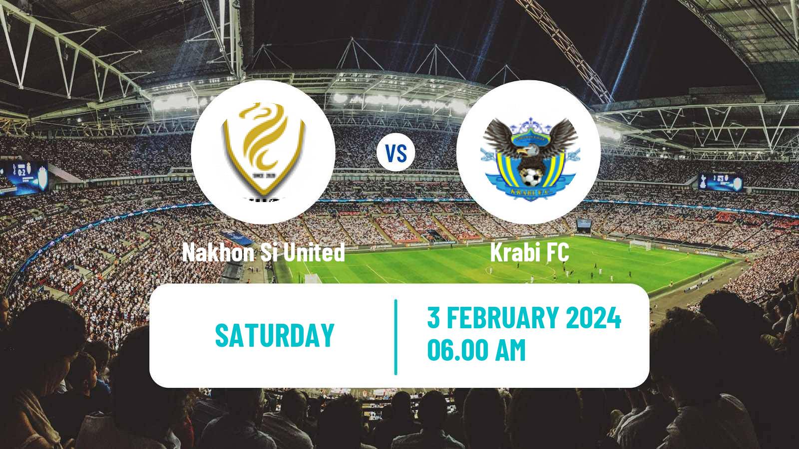 Soccer Thai League 2 Nakhon Si United - Krabi