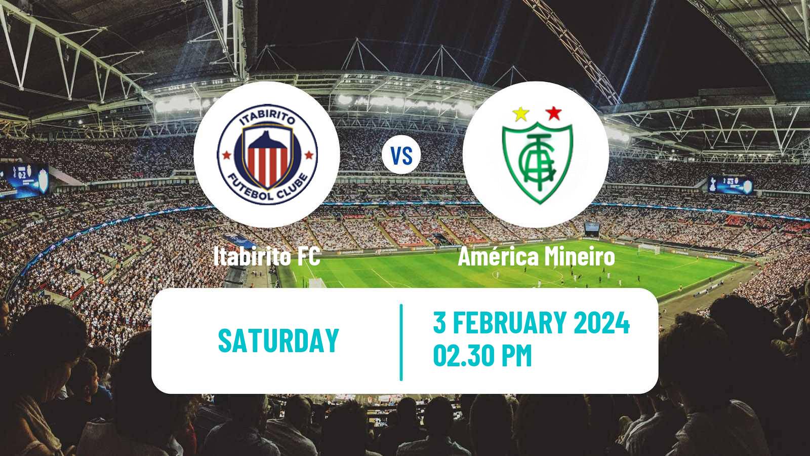 Soccer Brazilian Campeonato Mineiro Itabirito - América Mineiro