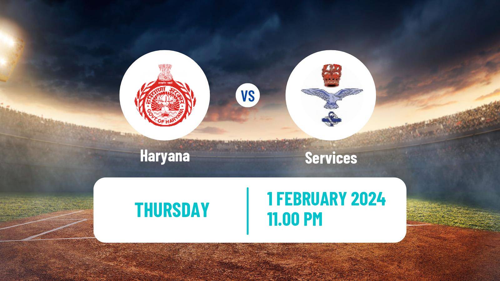 Cricket Ranji Trophy Haryana - Services