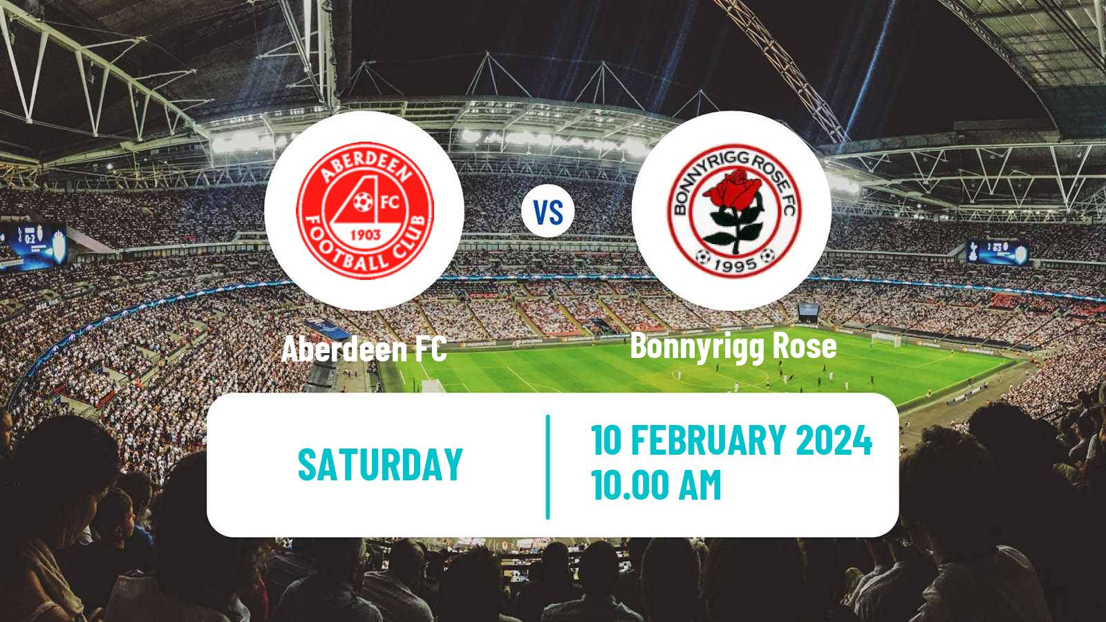 Soccer Scottish Cup Aberdeen - Bonnyrigg Rose