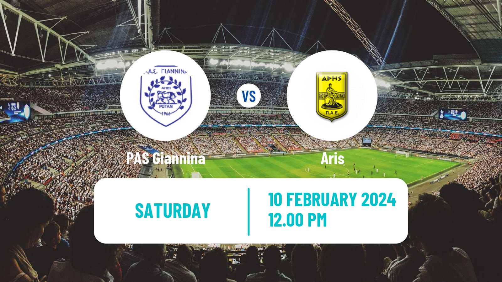 Soccer Greek Super League PAS Giannina - Aris