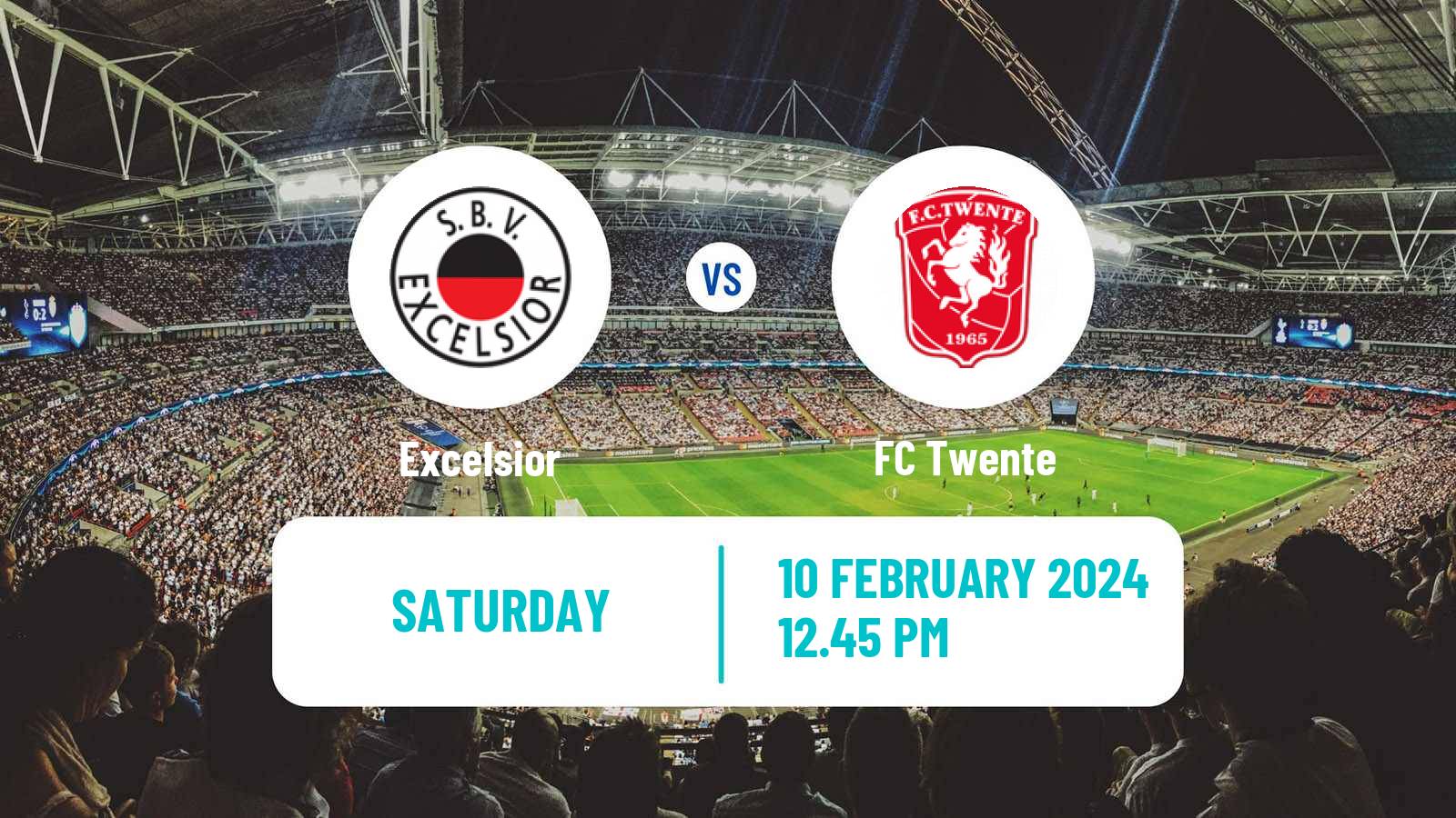 Soccer Dutch Eredivisie Excelsior - Twente