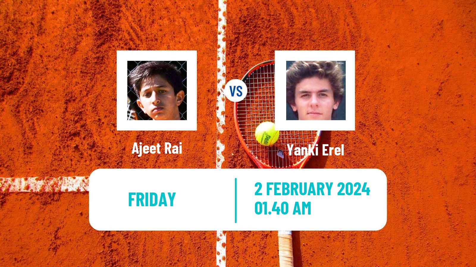 Tennis Davis Cup World Group I Ajeet Rai - Yanki Erel