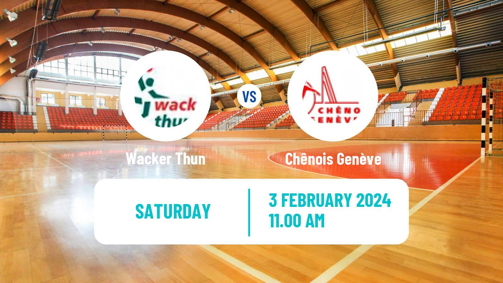 Handball Swiss NLA Handball Wacker Thun - Chênois Genève