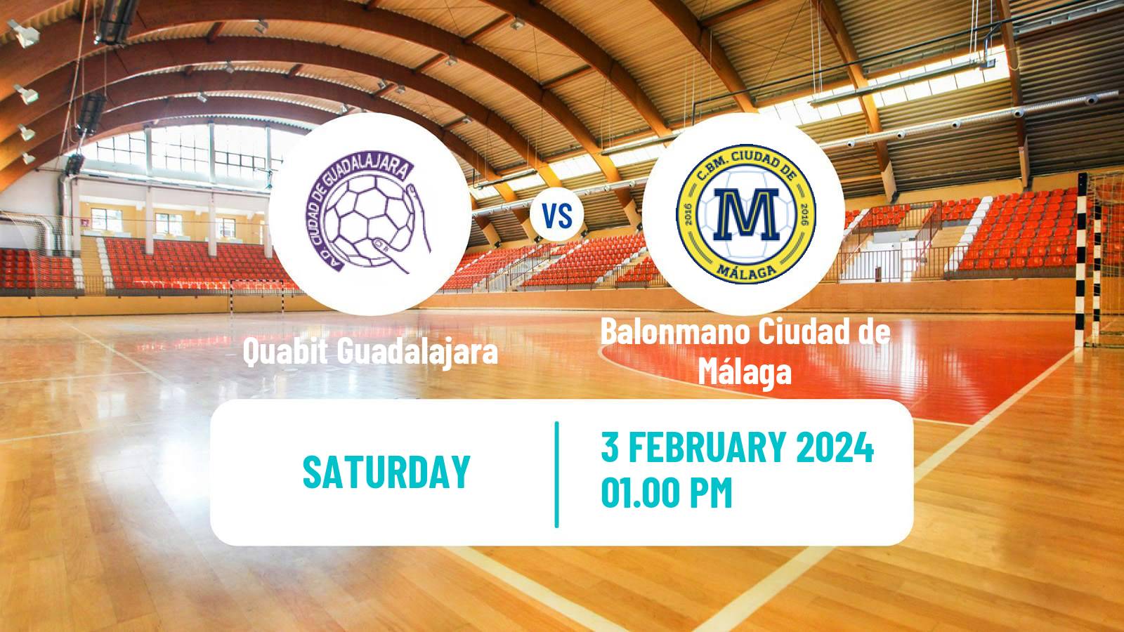 Handball Spanish Division de Honor Plata Handball Quabit Guadalajara - Balonmano Ciudad de Málaga