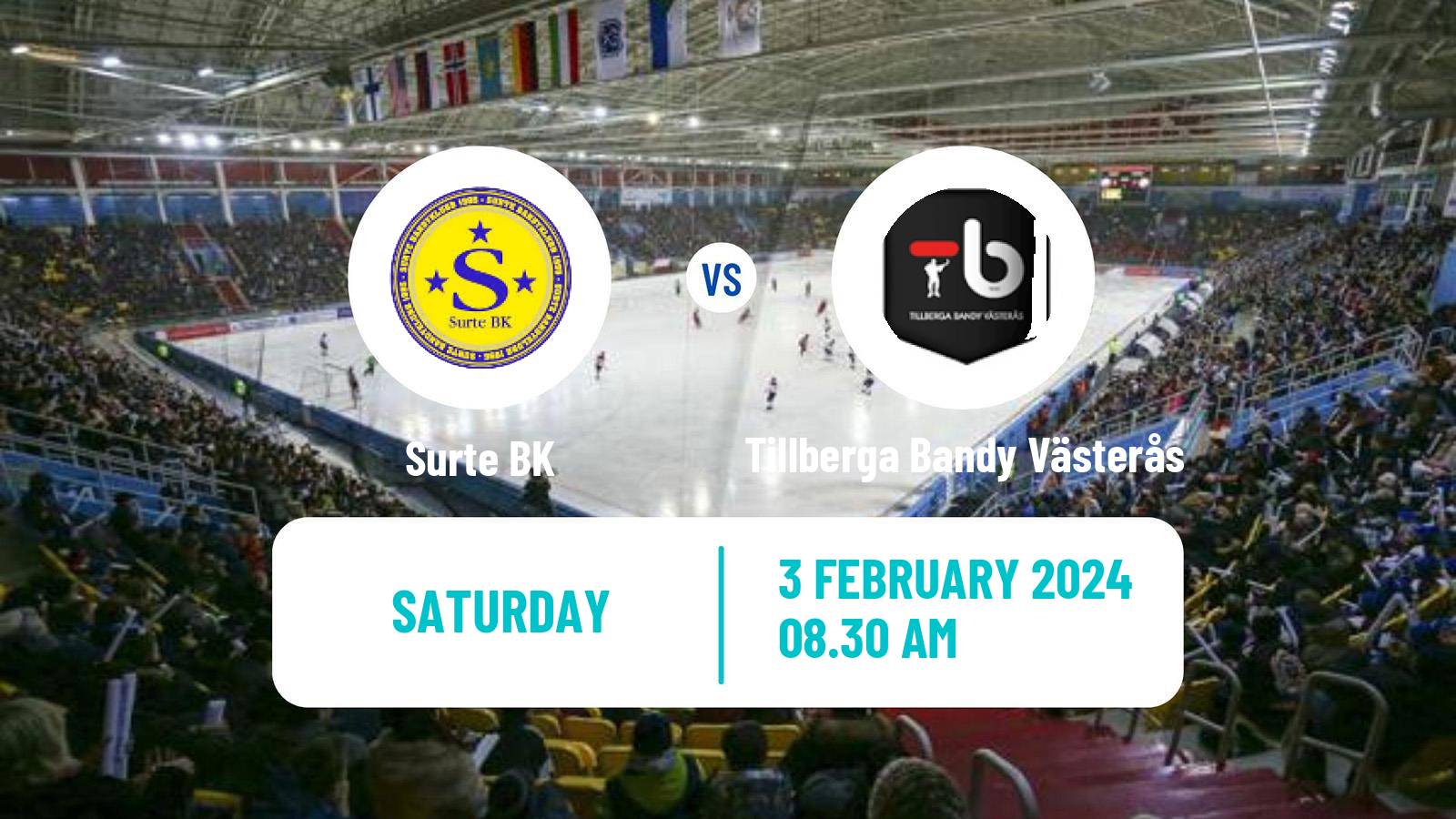 Bandy Swedish Allsvenskan Bandy Surte - Tillberga Bandy Västerås