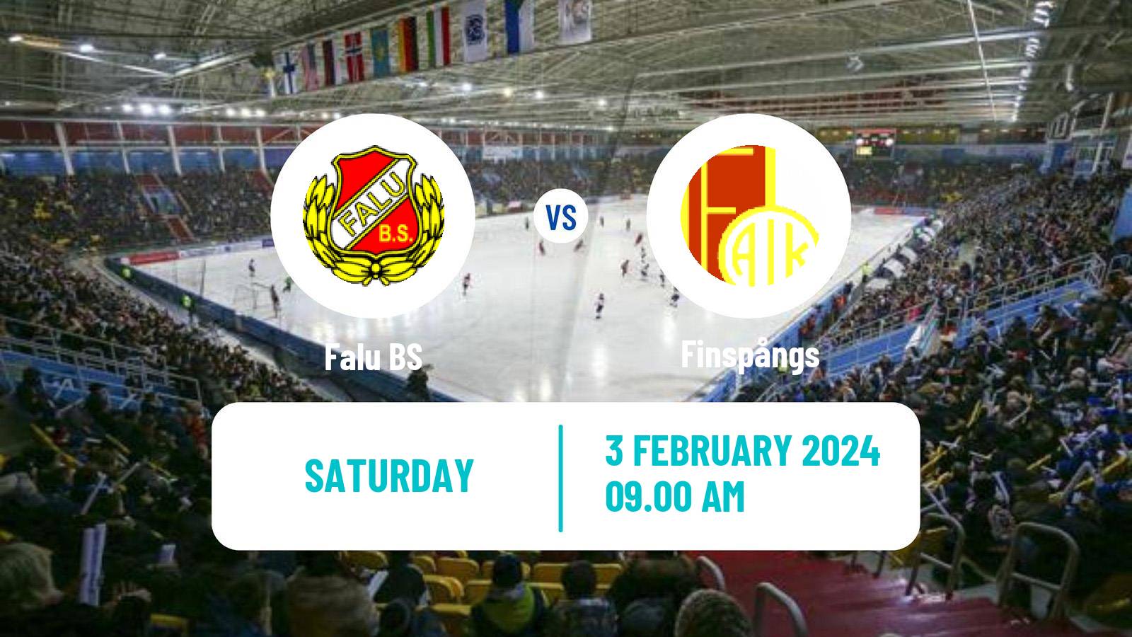 Bandy Swedish Allsvenskan Bandy Falu - Finspångs
