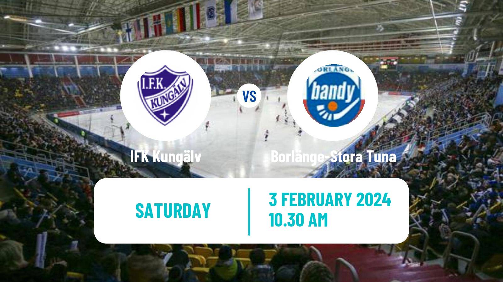 Bandy Swedish Allsvenskan Bandy IFK Kungälv - Borlänge-Stora Tuna