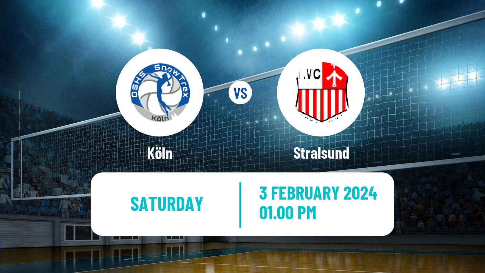 Volleyball German 2 Bundesliga Pro Volleyball Women Köln - Stralsund