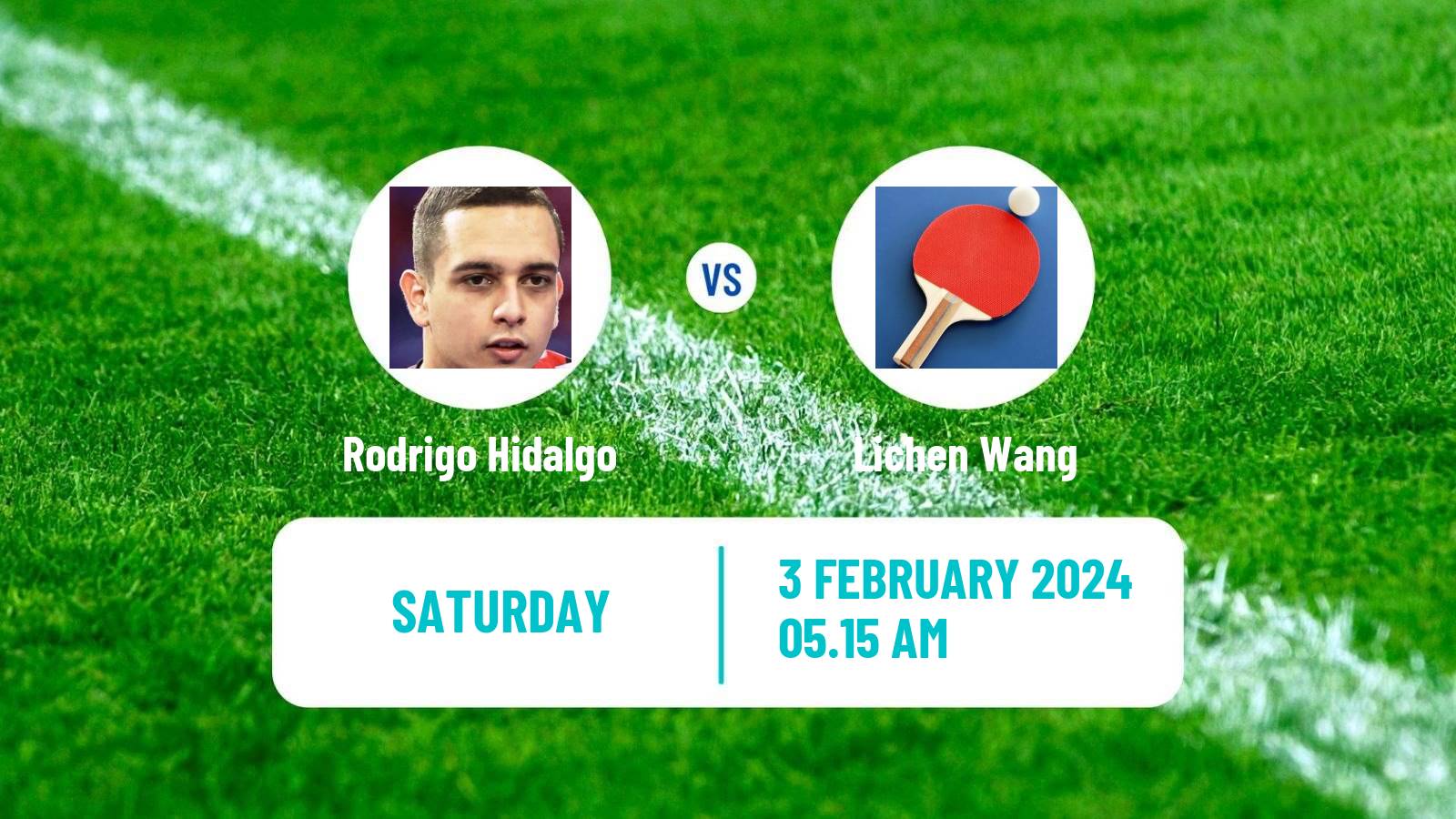 Table tennis Tt Star Series Men Rodrigo Hidalgo - Lichen Wang