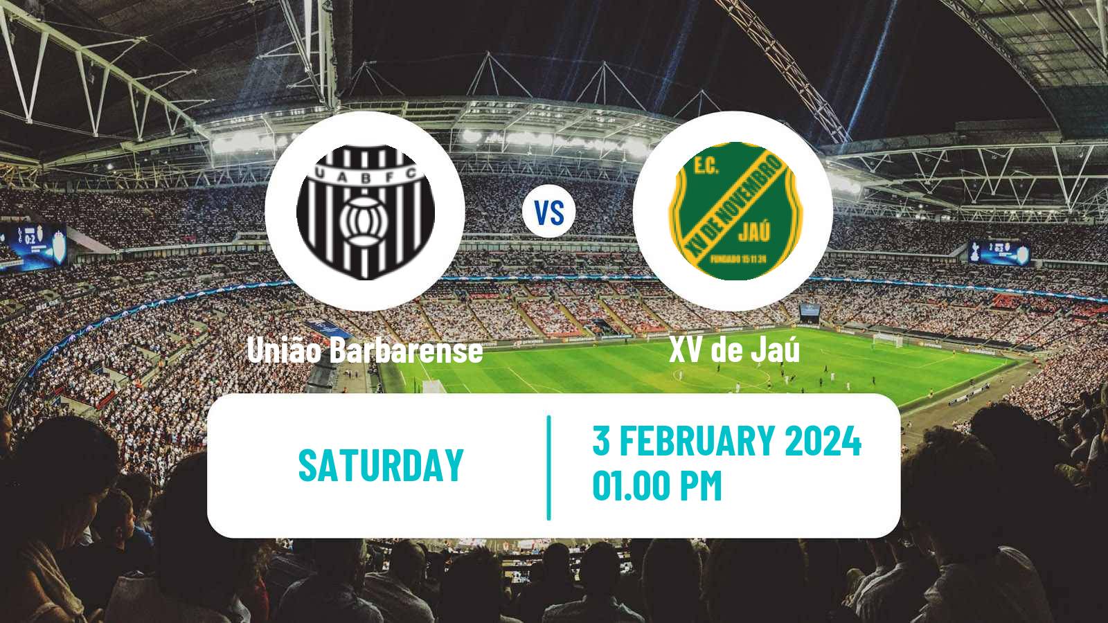 Soccer Brazilian Campeonato Paulista A4 União Barbarense - XV de Jaú