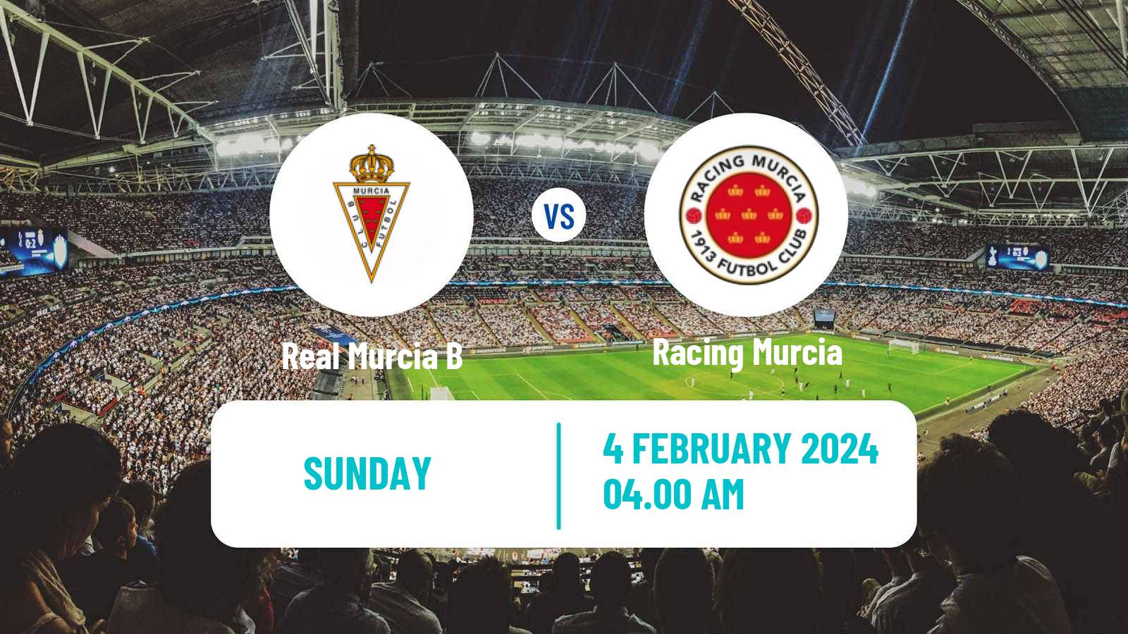 Soccer Spanish Tercera RFEF - Group 13 Real Murcia B - Racing Murcia