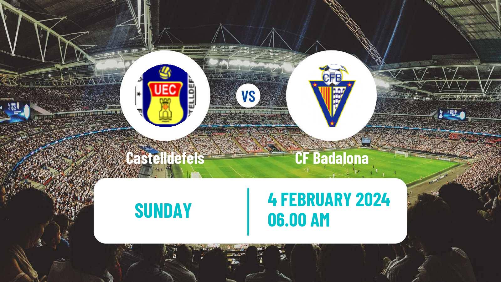Soccer Spanish Tercera RFEF - Group 5 Castelldefels - Badalona