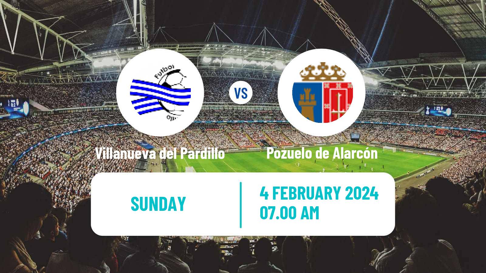 Soccer Spanish Tercera RFEF - Group 7 Villanueva del Pardillo - Pozuelo de Alarcón