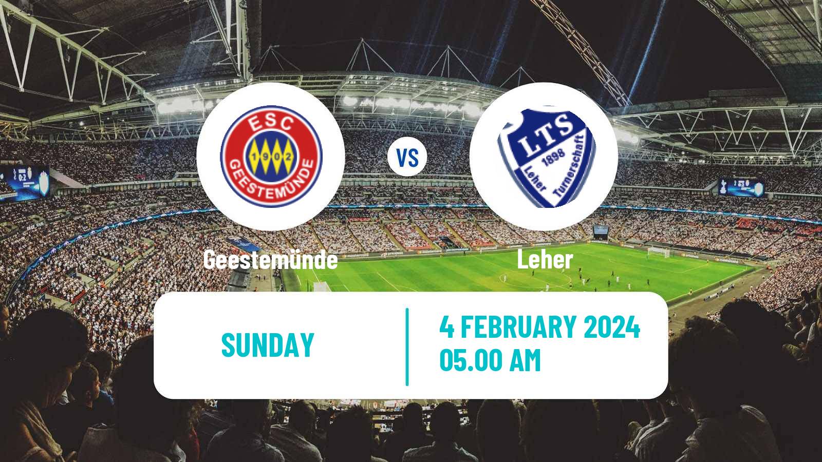 Soccer German Oberliga Bremen Geestemünde - Leher