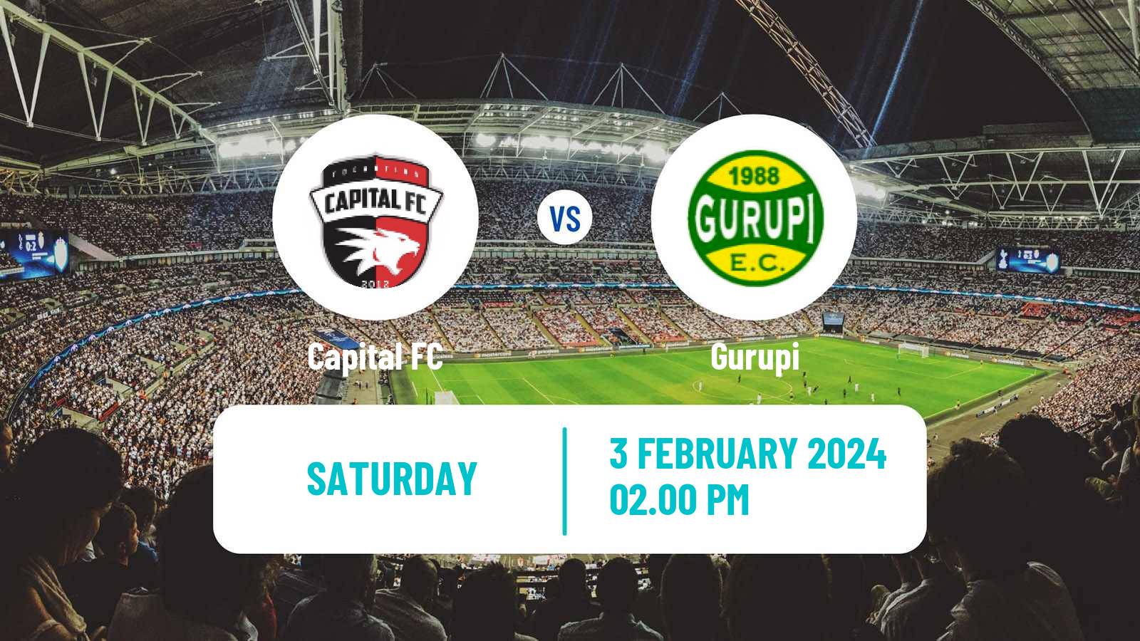 Soccer Brazilian Campeonato Tocantinense Capital FC - Gurupi