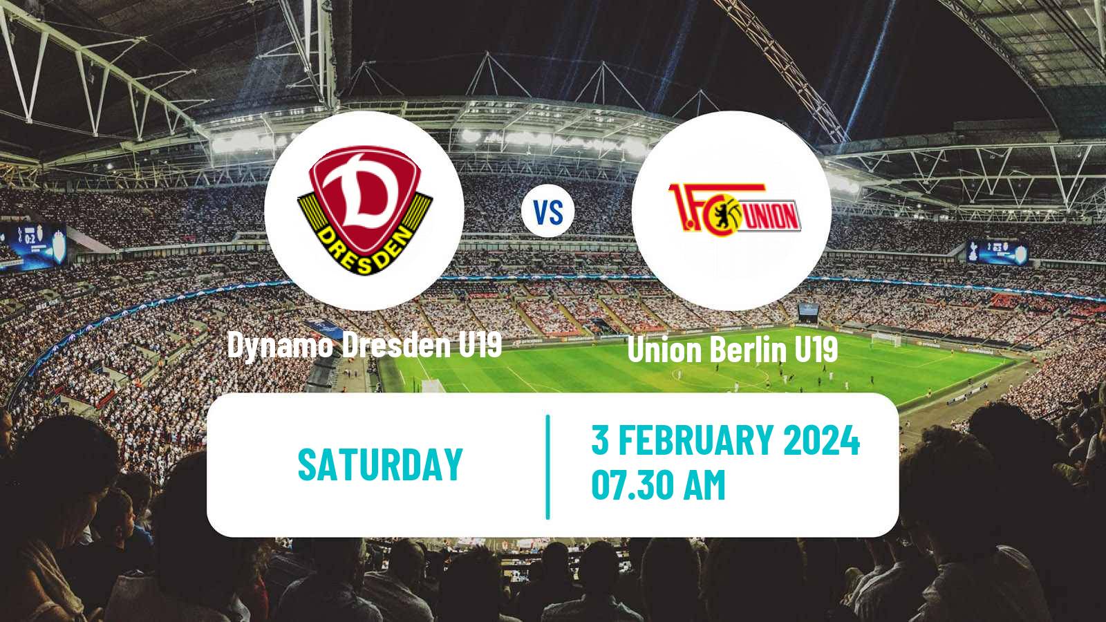 Soccer German Junioren Bundesliga North Dynamo Dresden U19 - Union Berlin U19