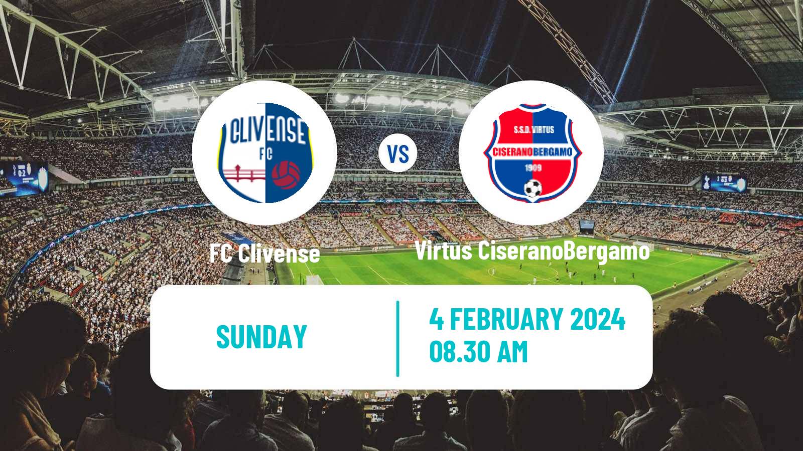 Soccer Italian Serie D - Group B Clivense - Virtus CiseranoBergamo