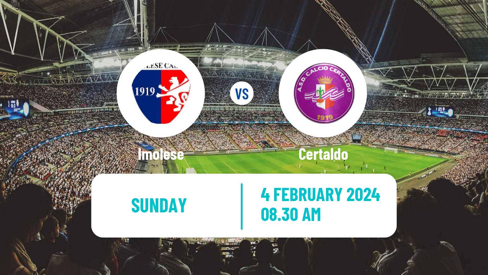 Soccer Italian Serie D - Group D Imolese - Certaldo