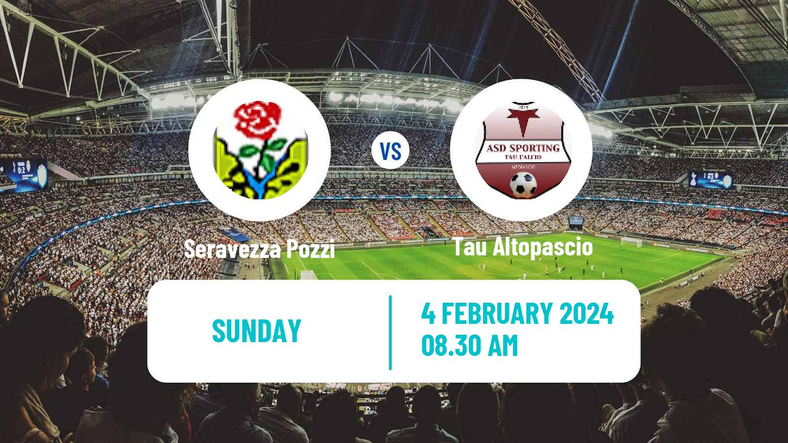 Football Italian Serie D - Group E Seravezza Pozzi - Tau Altopascio