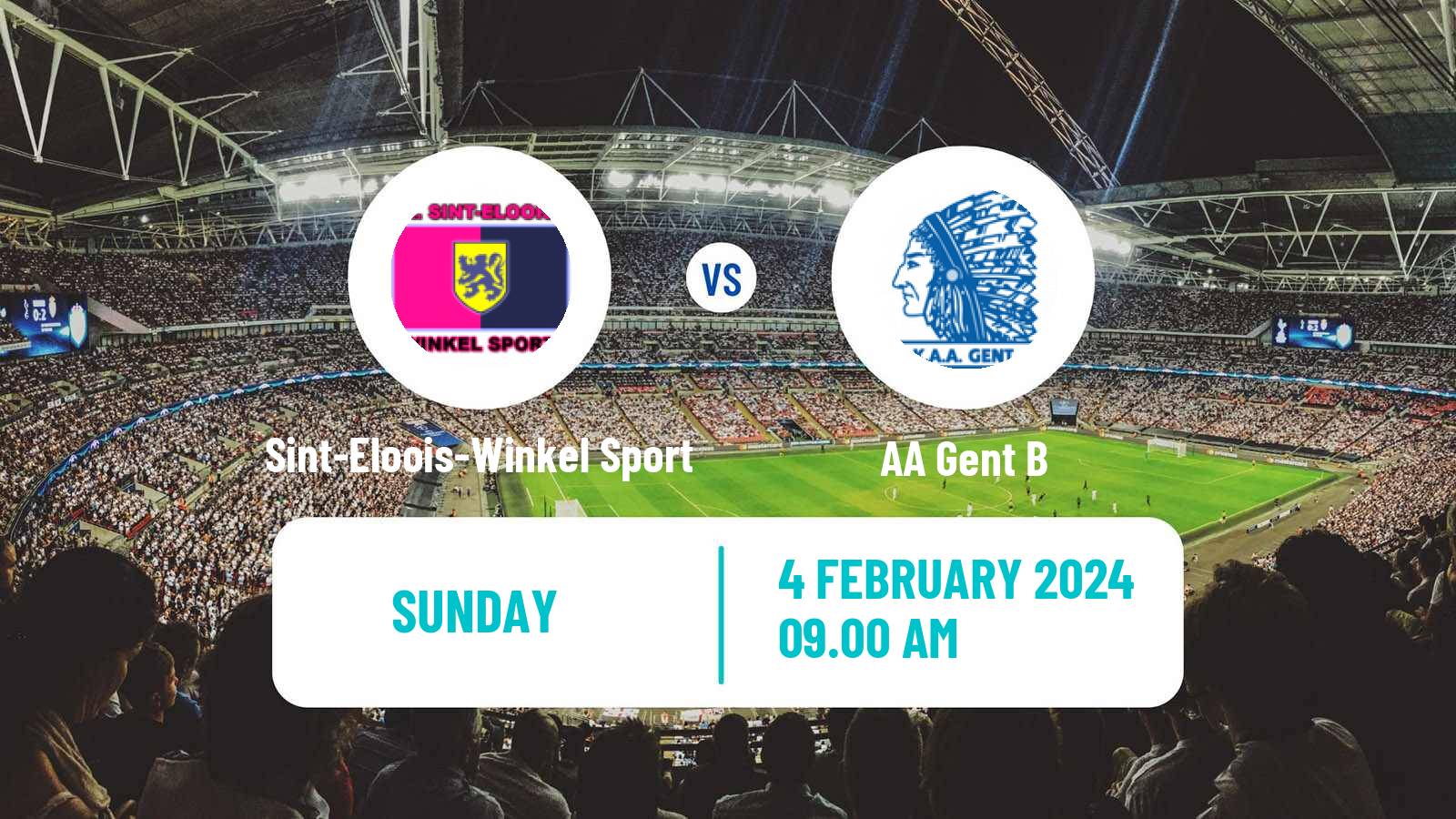 Soccer Belgian National Division 1 Sint-Eloois-Winkel Sport - Gent B