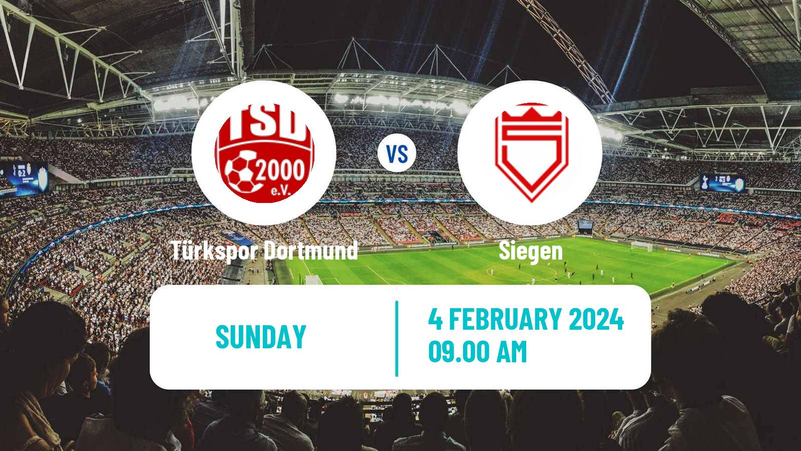 Soccer German Oberliga Westfalen Türkspor Dortmund - Siegen