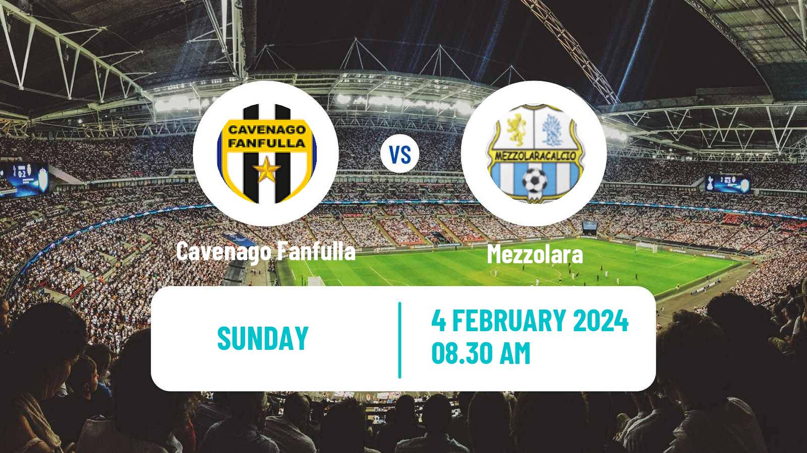 Soccer Italian Serie D - Group D Cavenago Fanfulla - Mezzolara