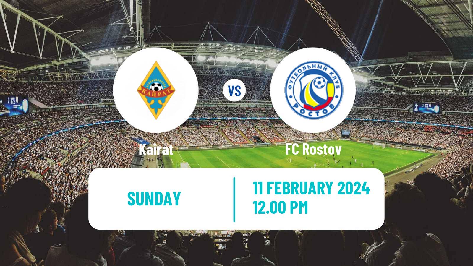 Soccer Club Friendly Kairat - Rostov