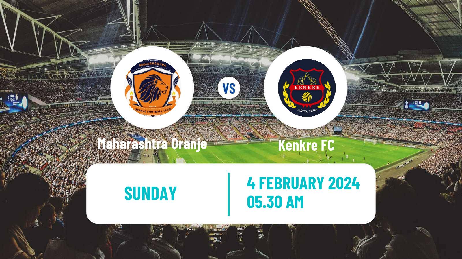 Soccer Indian I-League 2 Maharashtra Oranje - Kenkre