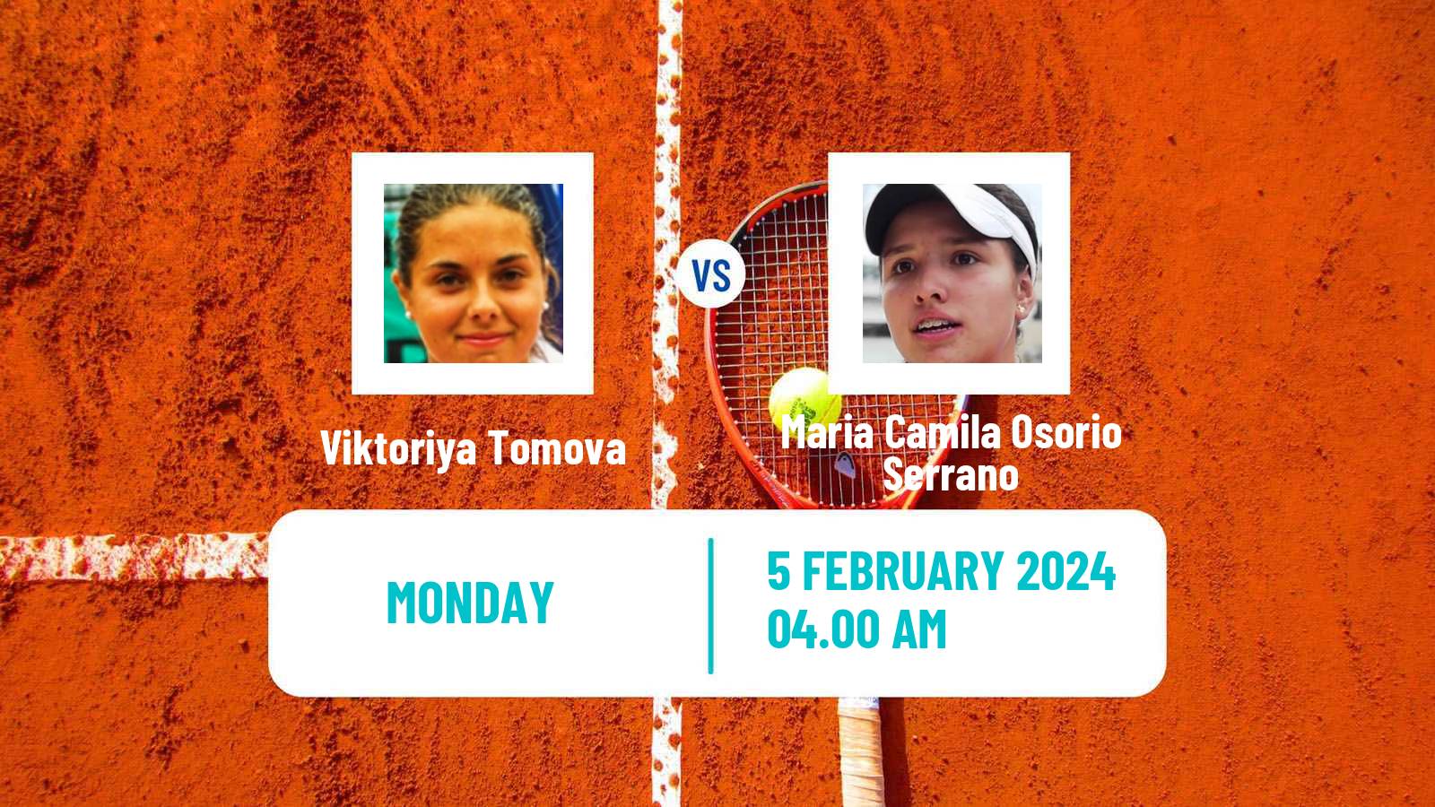 Tennis WTA Cluj Napoca Viktoriya Tomova - Maria Camila Osorio Serrano