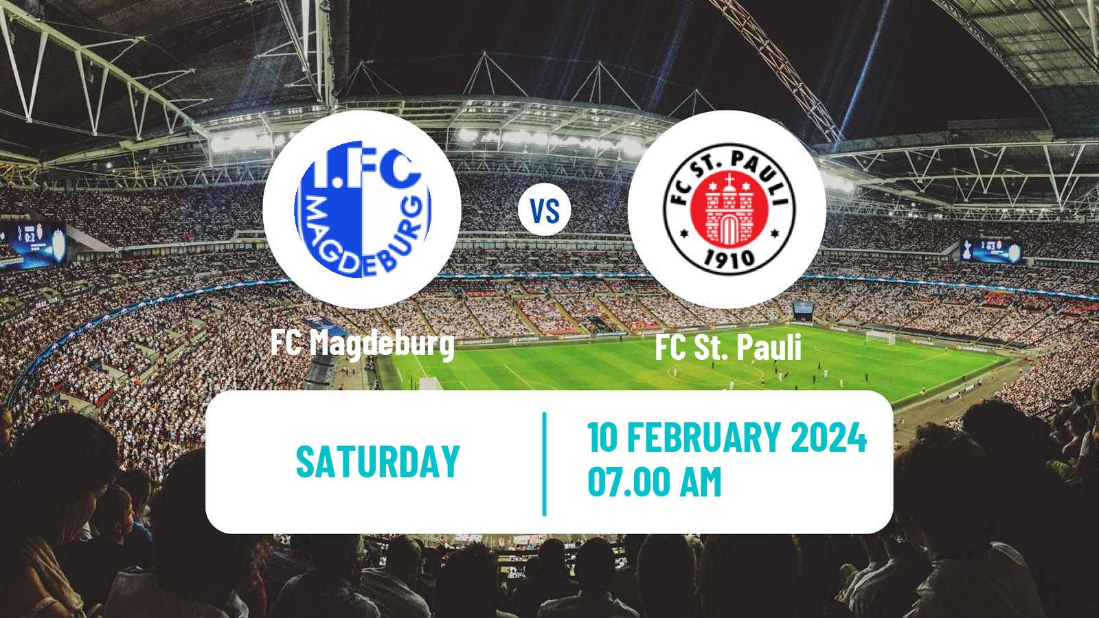 Soccer German 2 Bundesliga Magdeburg - St. Pauli