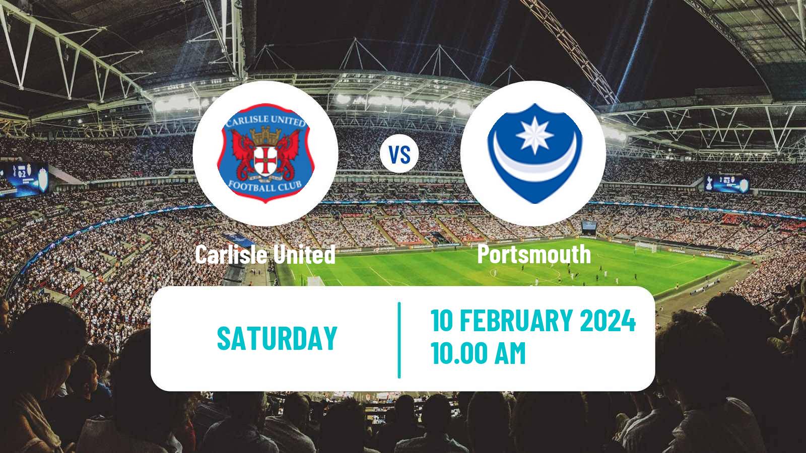Soccer English League One Carlisle United - Portsmouth