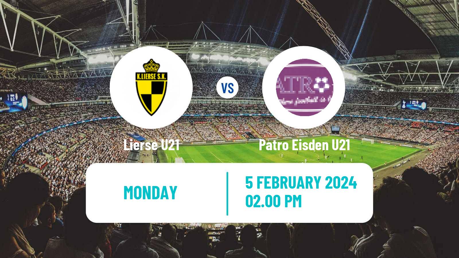 Football Belgian Pro League U21 Lierse U21 - Patro Eisden U21