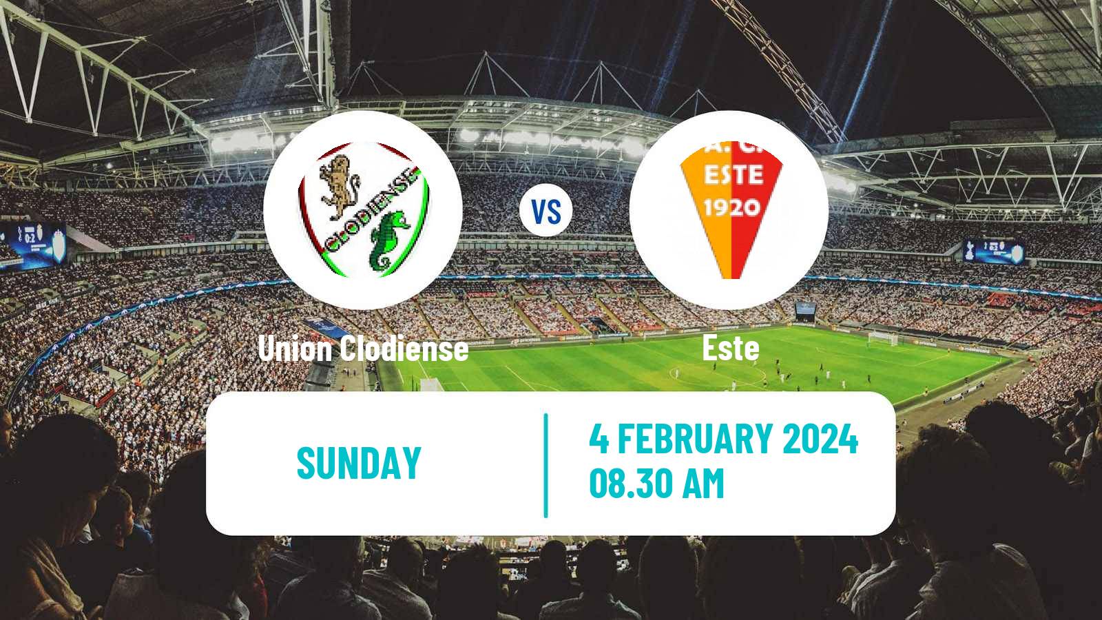 Soccer Italian Serie D - Group C Union Clodiense - Este