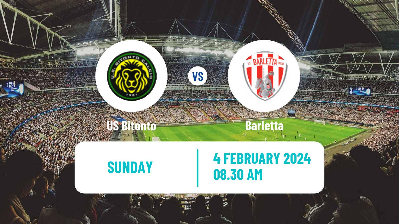 Soccer Italian Serie D - Group H Bitonto - Barletta