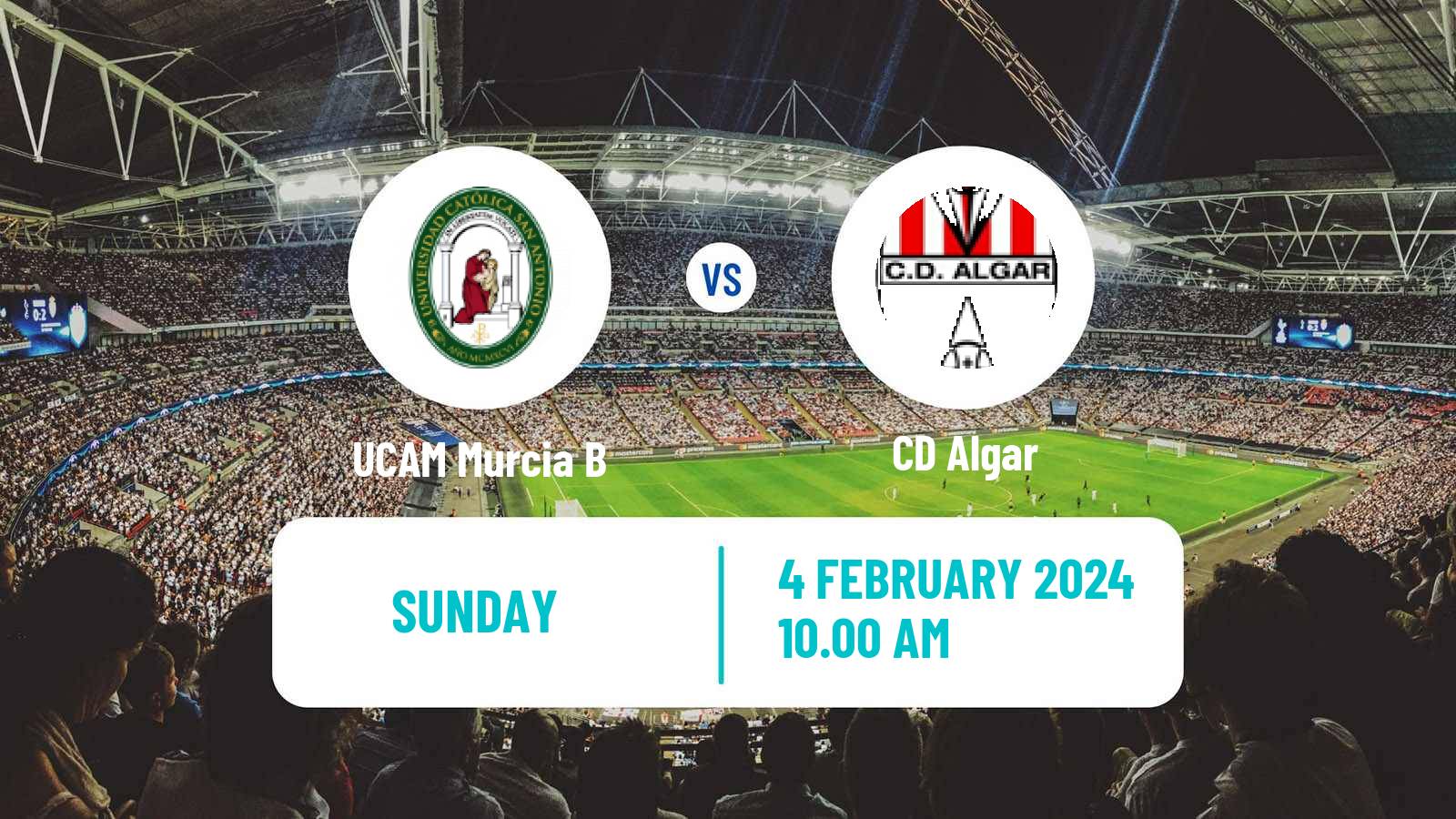 Soccer Spanish Tercera RFEF - Group 13 UCAM Murcia B - Algar