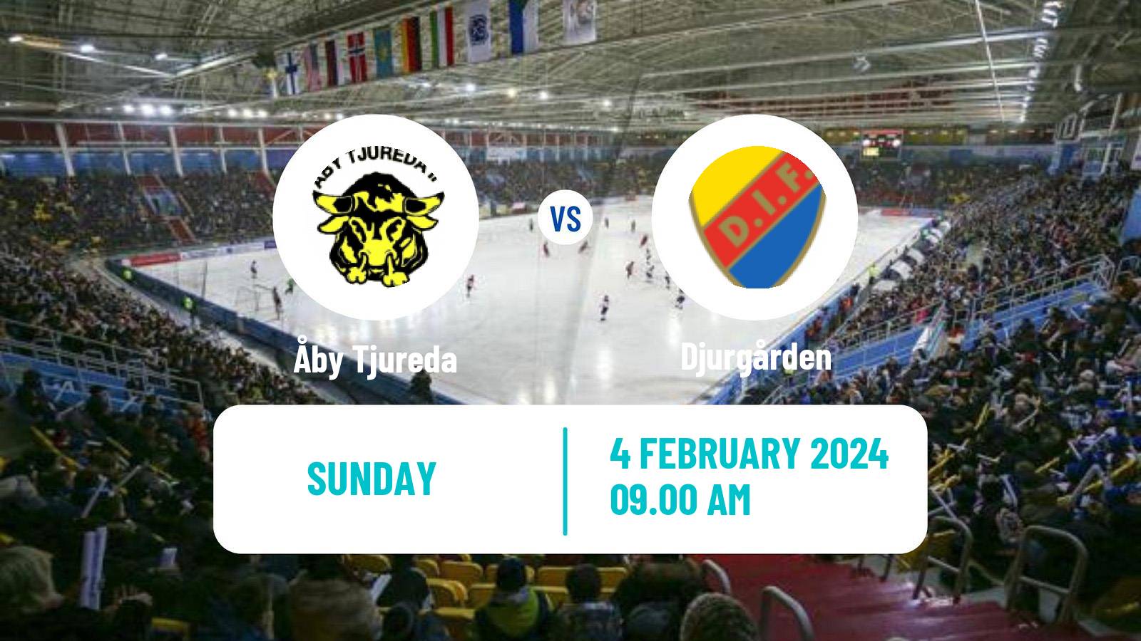 Bandy Swedish Allsvenskan Bandy Åby Tjureda - Djurgården