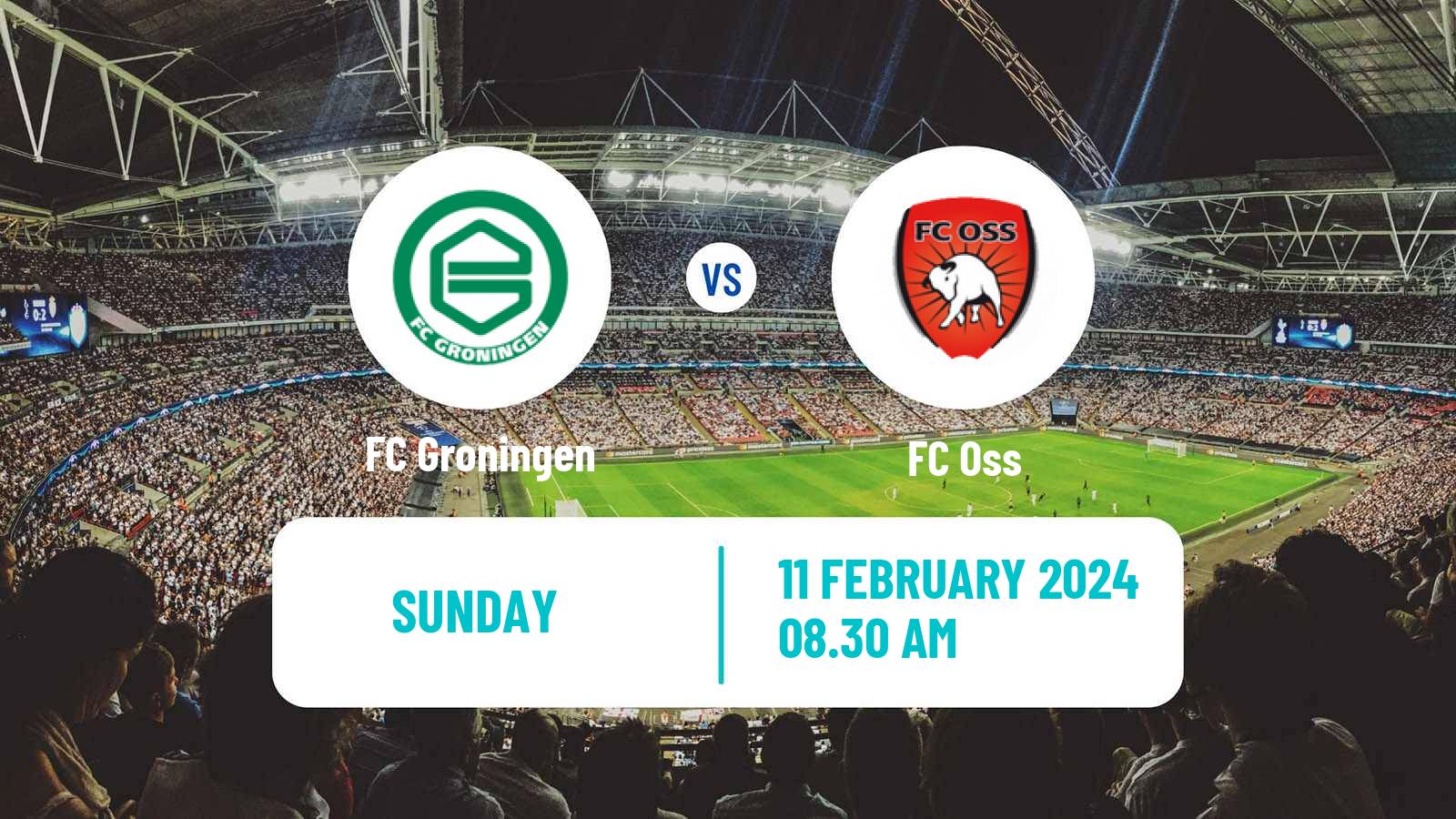 Soccer Dutch Eerste Divisie Groningen - FC Oss